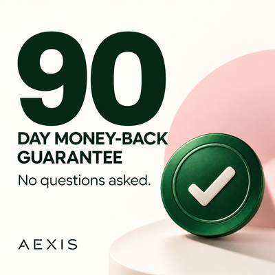 90-day money-back guarantee; no questions asked