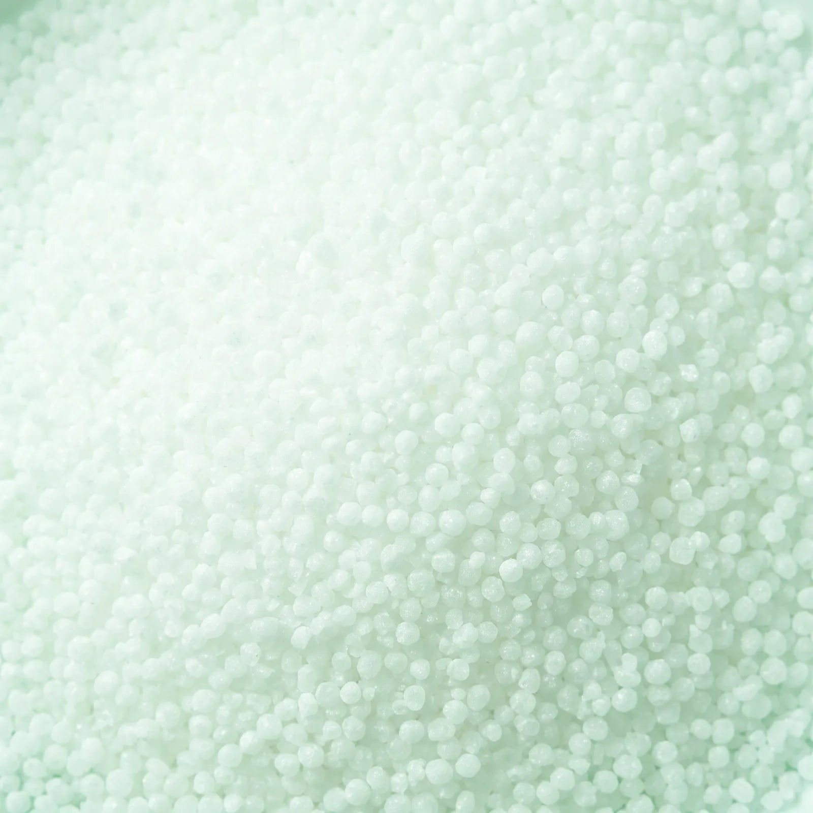 Close-up of fine white sorbitol powder